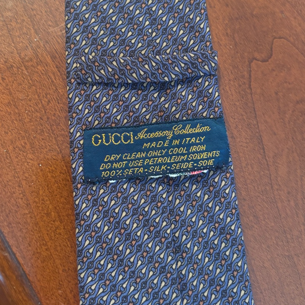 Vintage Gucci Accessories Collection Silk Tie Made in Italy - Picture 4 of 15